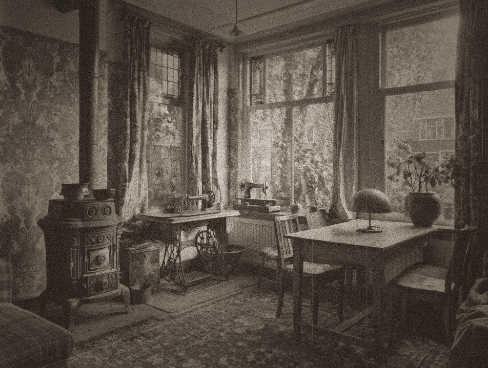 Pagina uit een Levensboek: de huiskamer van vroeger